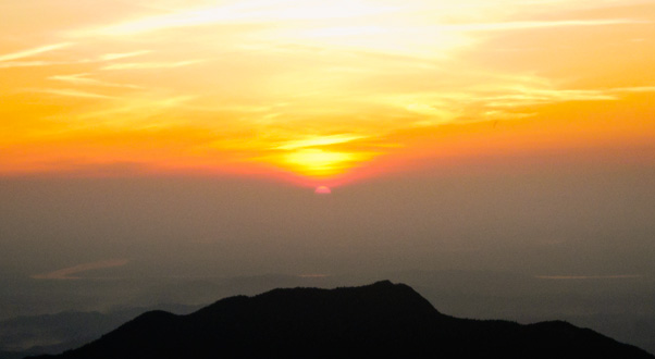 衡山日出